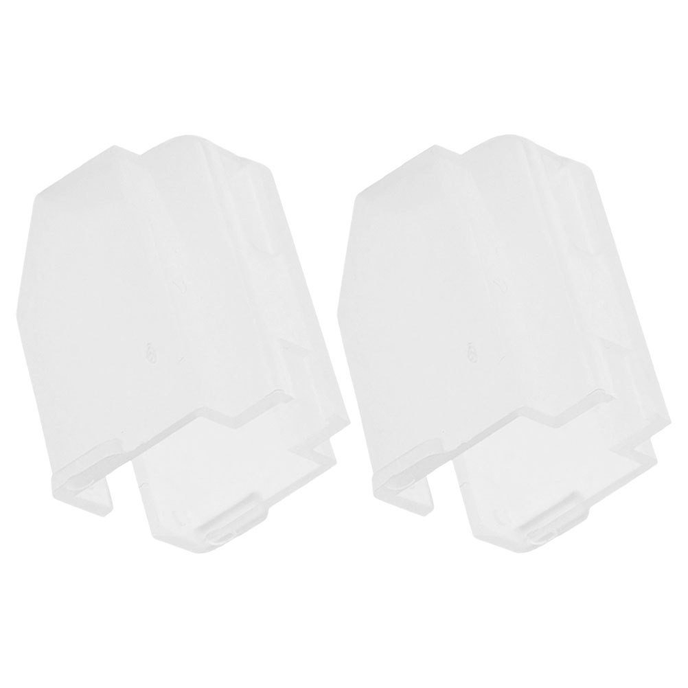 2Pcs Reusable White Stylus Cap for Turntable Needle Plastic Protective Cover