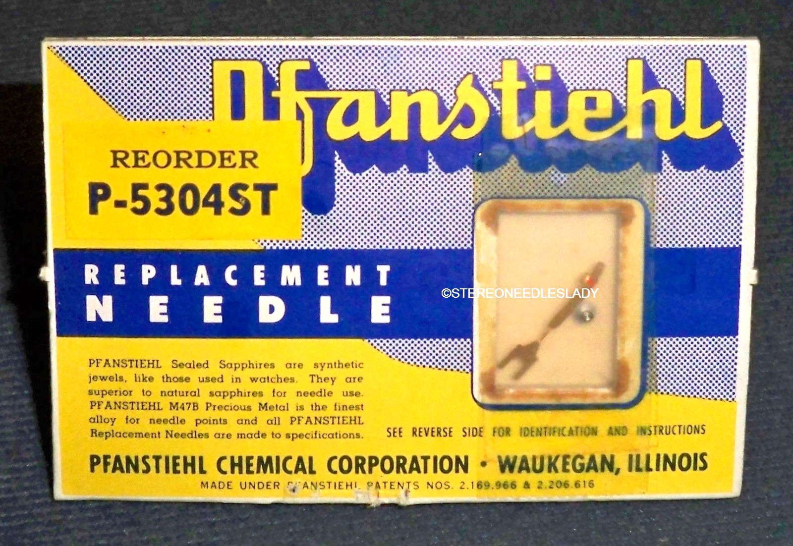 700-S7 RECORD NEEDLE STYLUS with RETAINER SCREW for Astatic N8-7