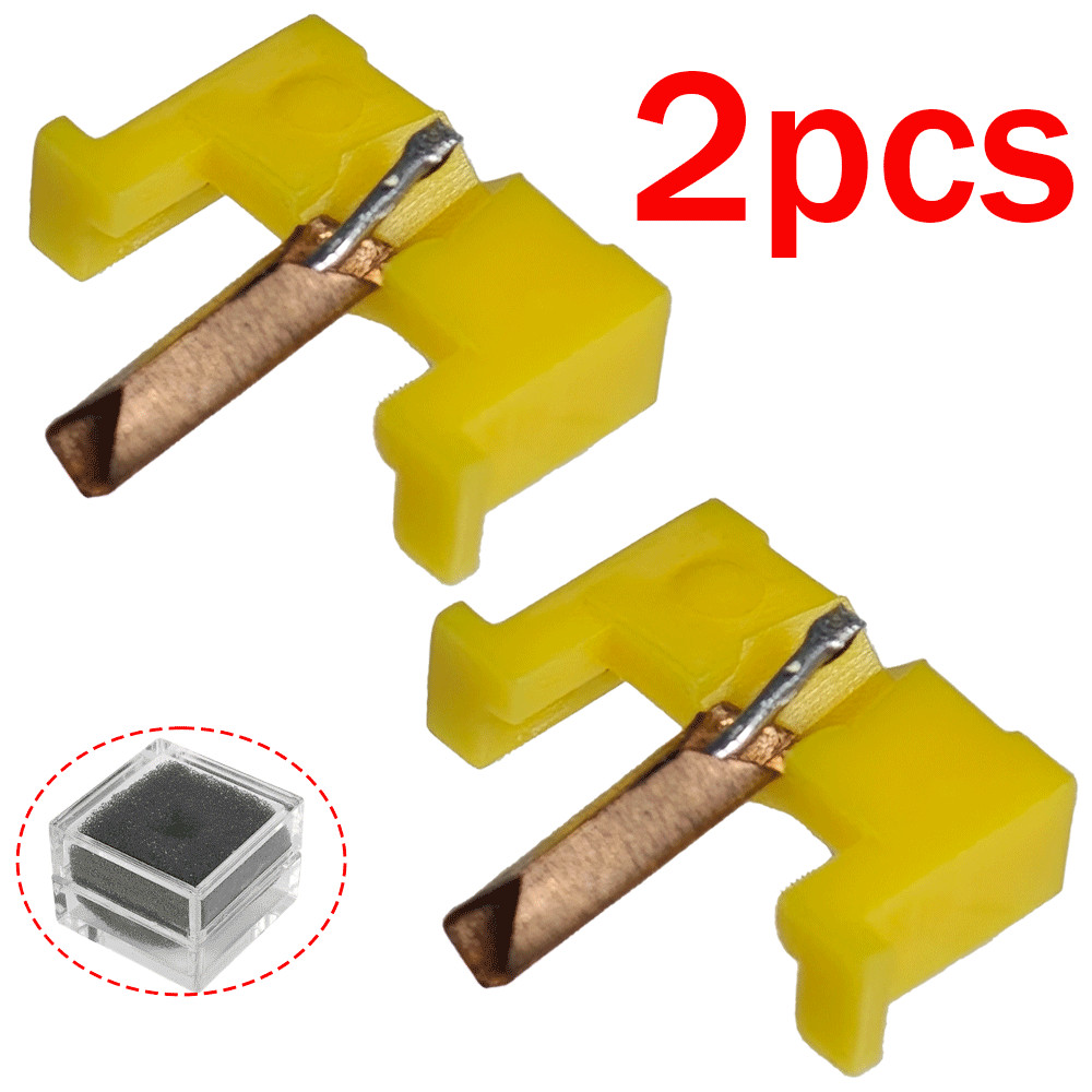 2pcs IN BOX STYLUS NEEDLE for SHURE N70B N72B N70EJ M70B 4768-D6 768-D6 Yellow