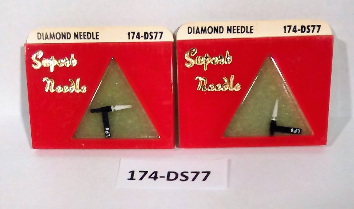 ( 2 PACK )NEW DIAMOND NEEDLE STYLUS 174-DS77 ASTATIC N89SD
