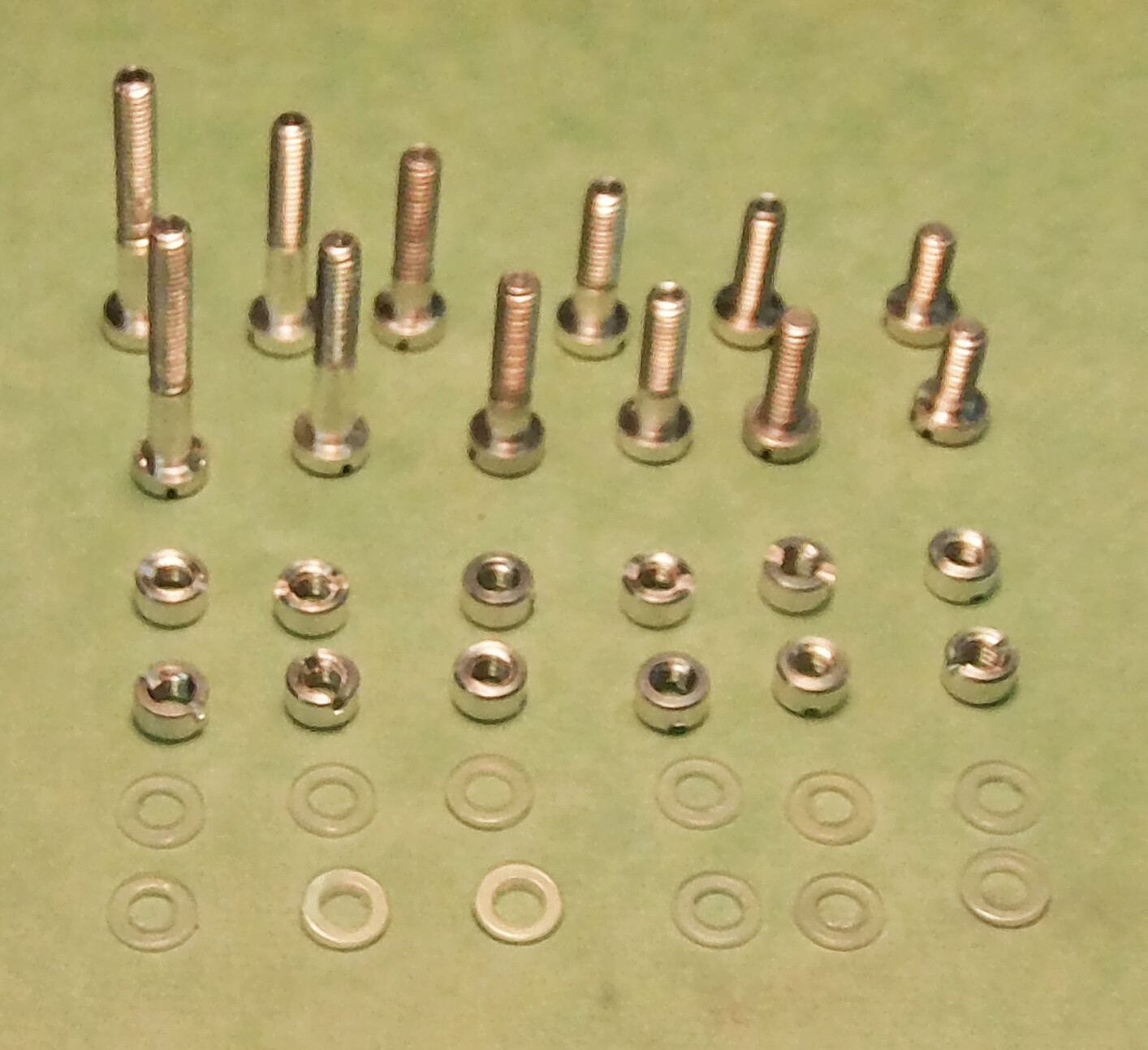 Aluminum Headshell Mounting Screws 36 Piece Set