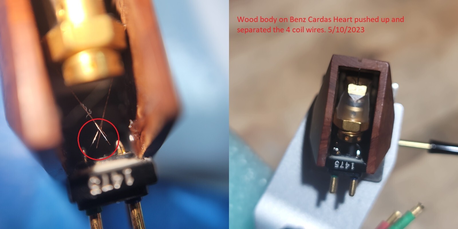Moving Coil Phono Cartridge Coil Repair Service