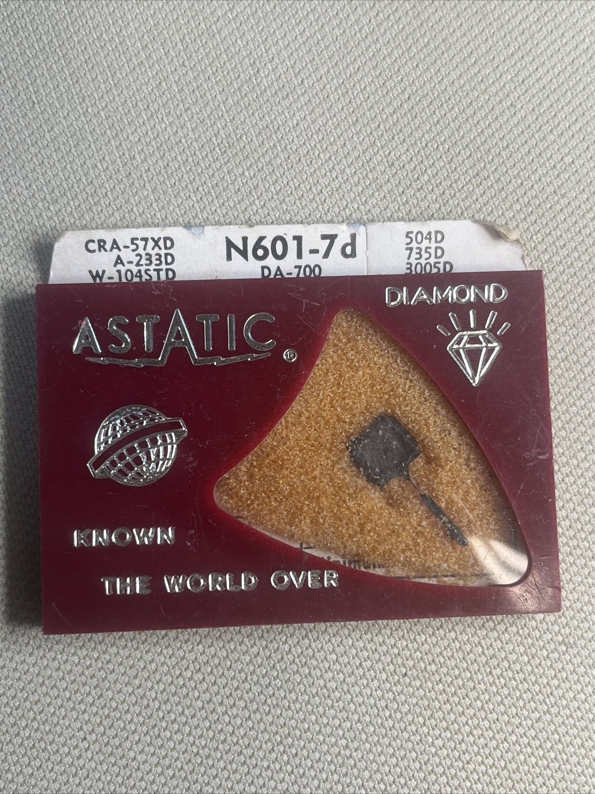 1 Each ~ Record Needle ~ Astatic ~ N601-7d ~ For Ronette DA-700