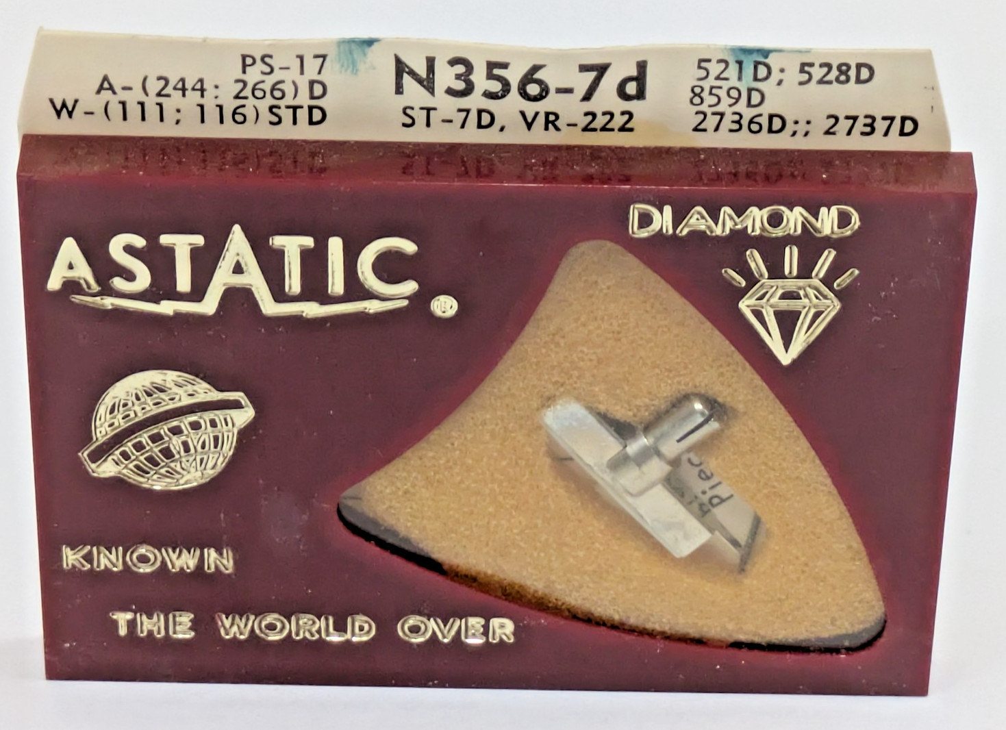 Astatic N356-7d Diamond Needle Stylus General Electric GE ST-7D VR-222 PS-17 521