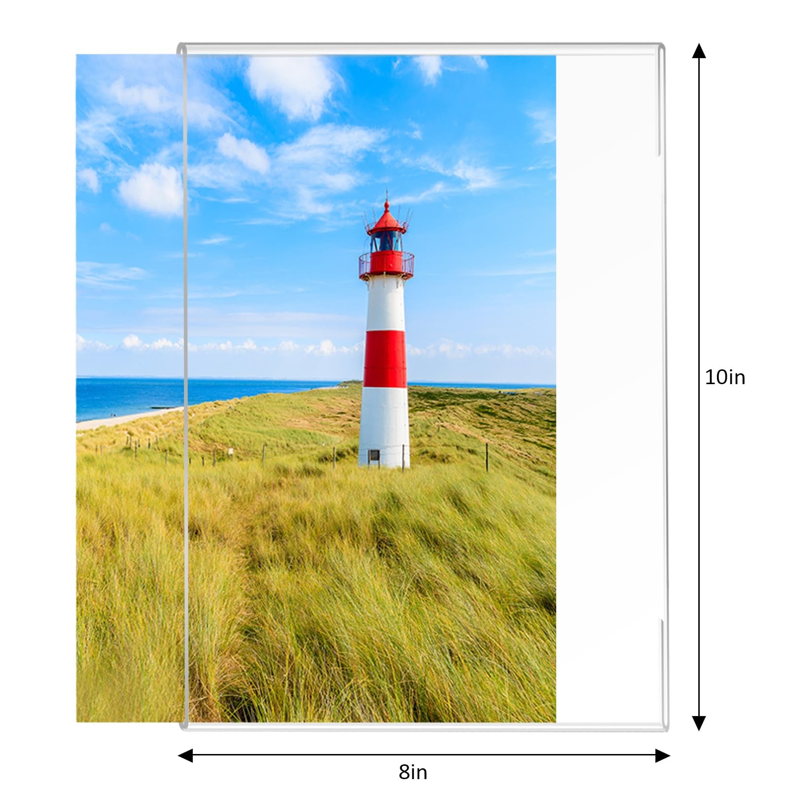 Ludery 8×10 Acrylic Picture Frames,Set of 6 Clear Photo Frame 8×10″, Vertical