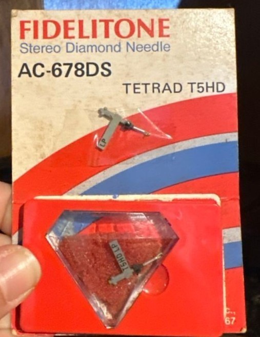 2 unused GENUINE Fidelitone TETRAD T5HD AC-678DS diamond flip needle