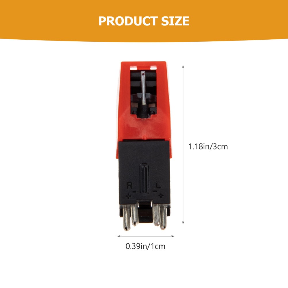 Easy Install Red Record Player Stylus Needle with Strong Tracking Ability