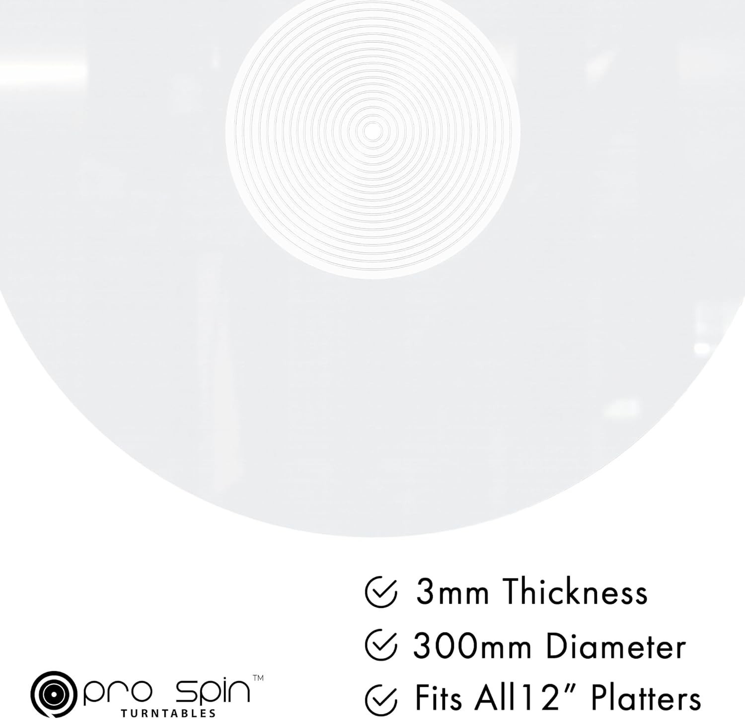 Professional Antistatic Vinyl Turntable Mat – 12″ Slipmat with Noise Reduction
