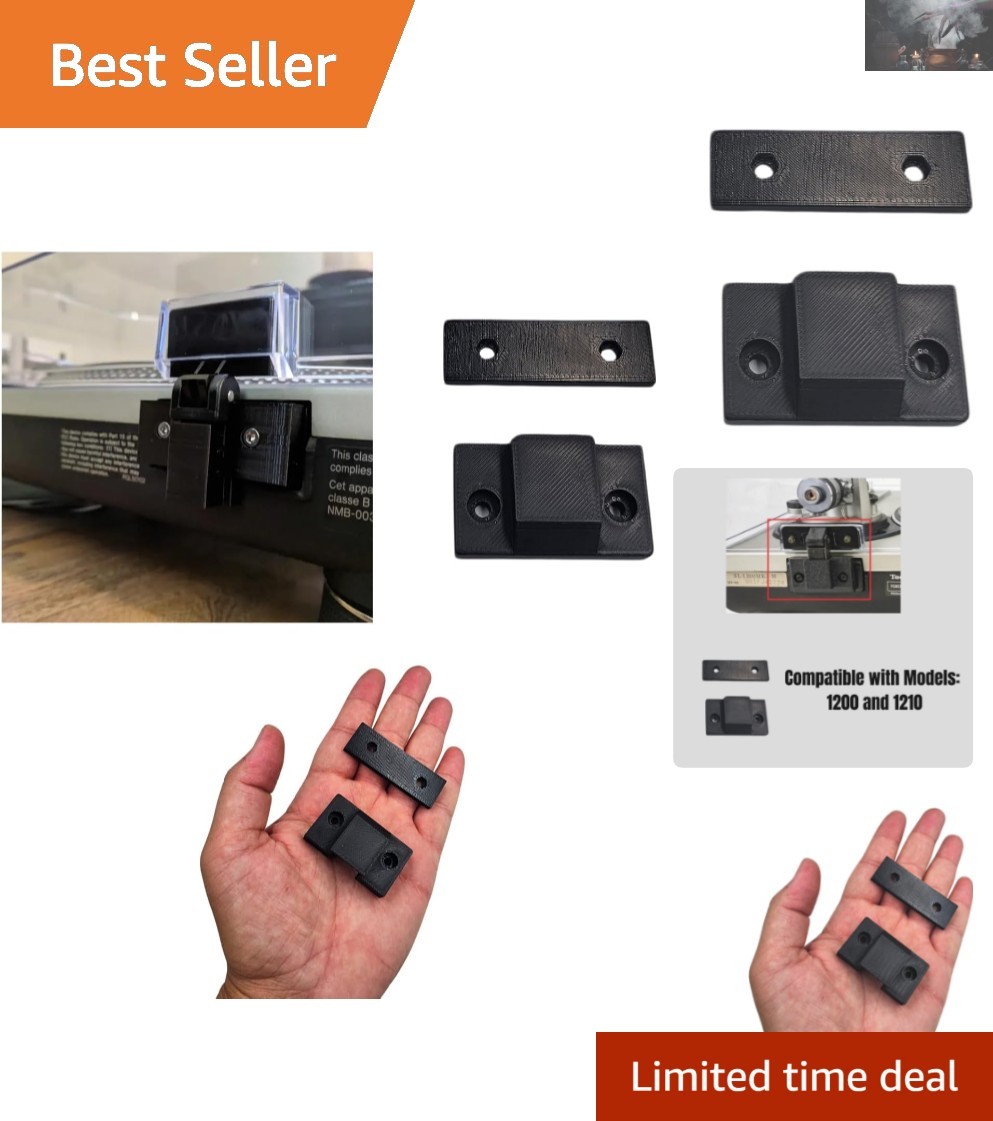Hinge Mount Plates for Technics SL-1200/1210 Turntables – Durable & Easy Install