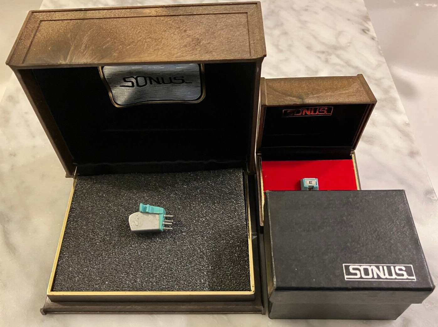 SONIC SONUS GREEN CARTRIDGE & GENUINE SONIC SONUS GREEN E STYLUS IN CASES + BOX