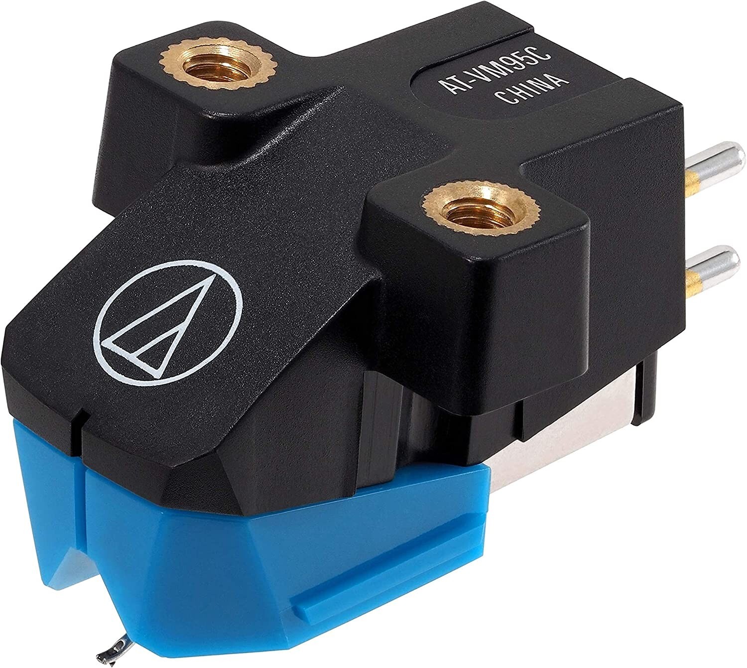 Headshell/Cartridge 0.6 Mil Conical Stylus Replace for Half-inch Mount Turntable