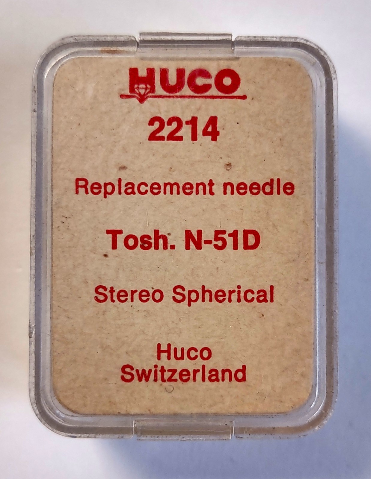 Replacement Stylus Needle for Toshiba N-51D, N 50, ST-29D, HUCO TOP QUALITY NOS
