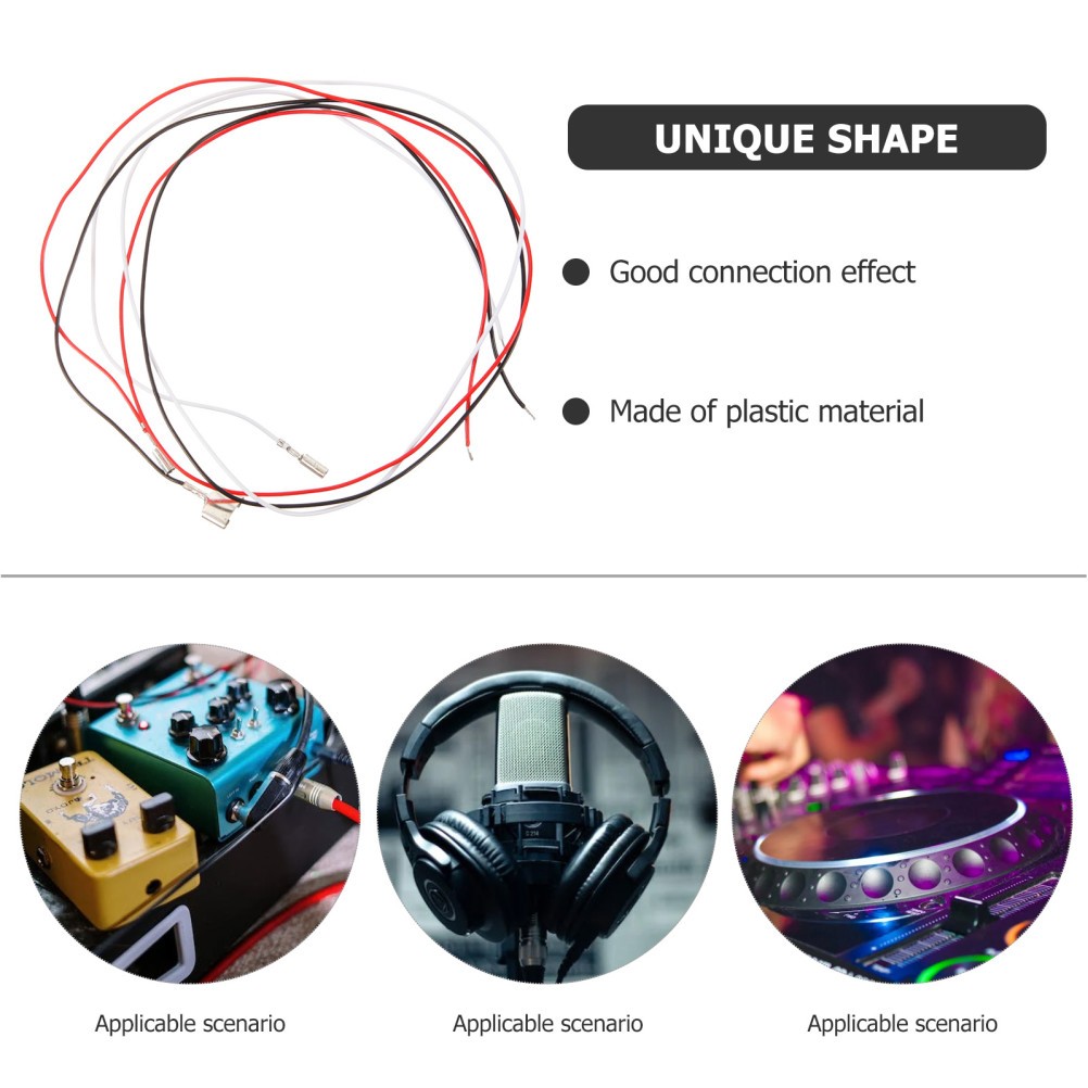 3 Pcs Phono Cable Phonograph Record Player Turntable Wires Accessories
