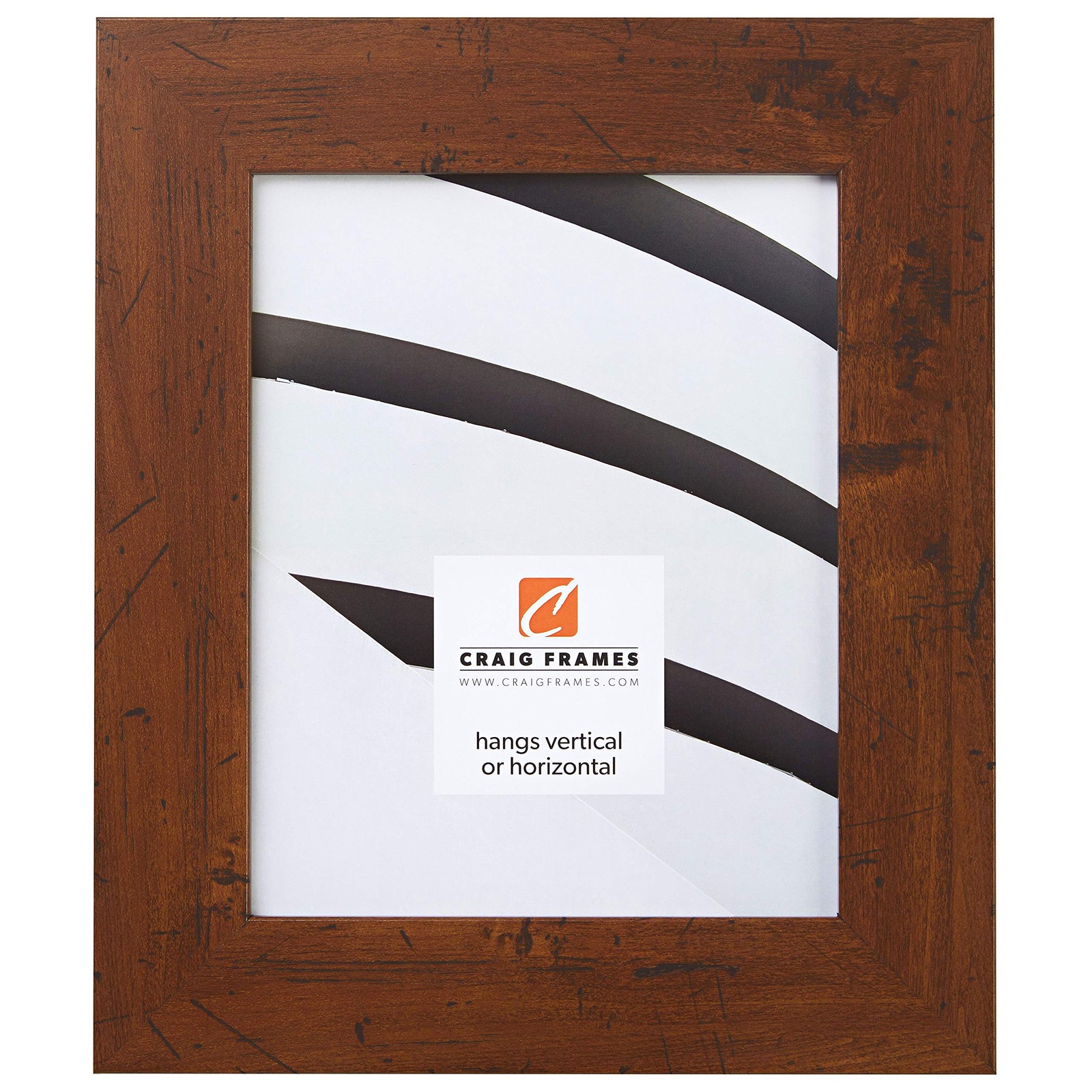 Craig Frames FM74DKW 5 by 7-Inch Picture Frame, Smooth Finish, 5 x 7, Brown