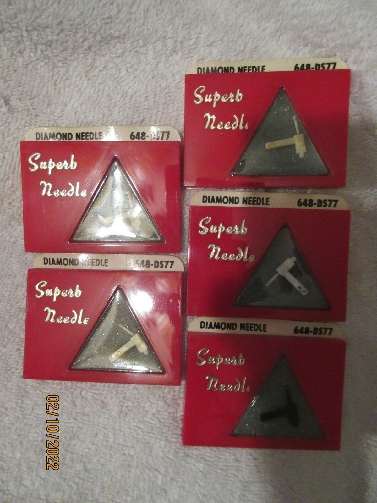 PHONOGRAPH NEEDLE STYLUS 648-DS77 RCA 118197 118198 117330 RMP 204-9 Lot of 5