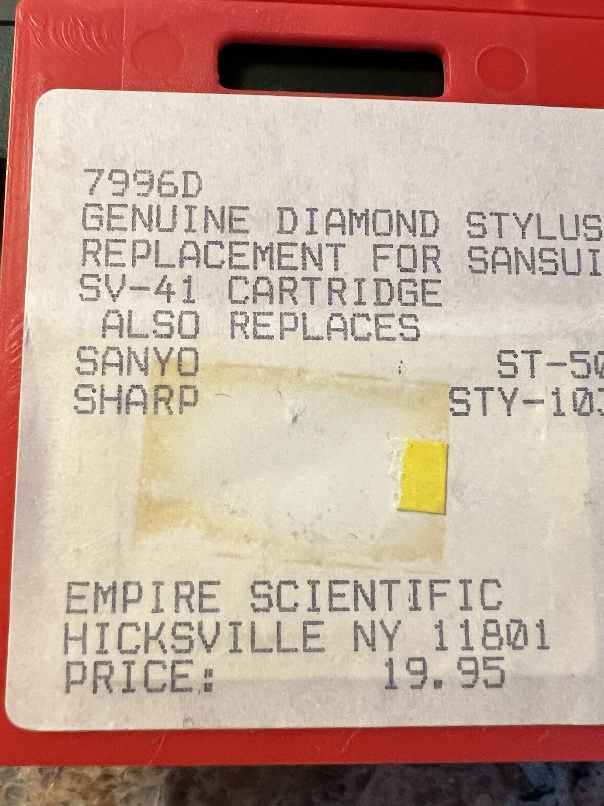 EMPIRE 7996D REPLACEMENT STYLUS FOR SANSUI SANYO SHARP NOS