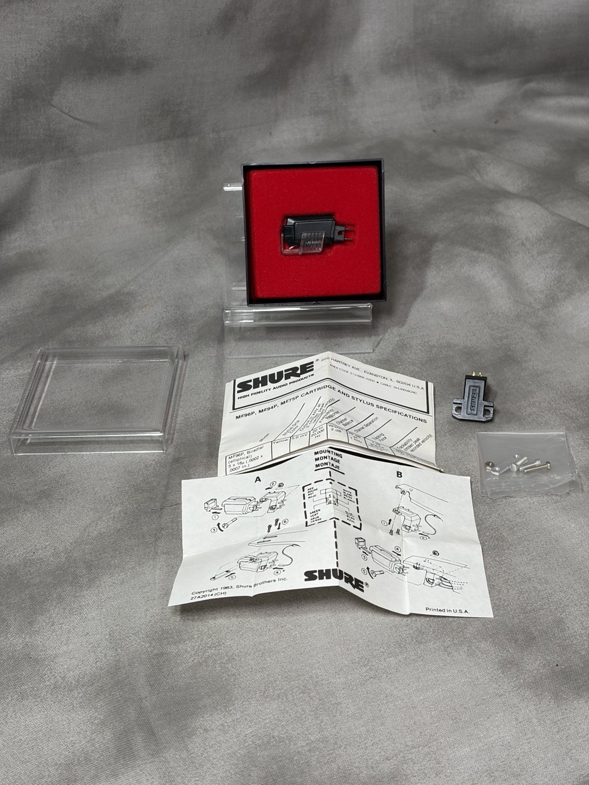 SHURE Encore ME94P Cartridge With Stylus