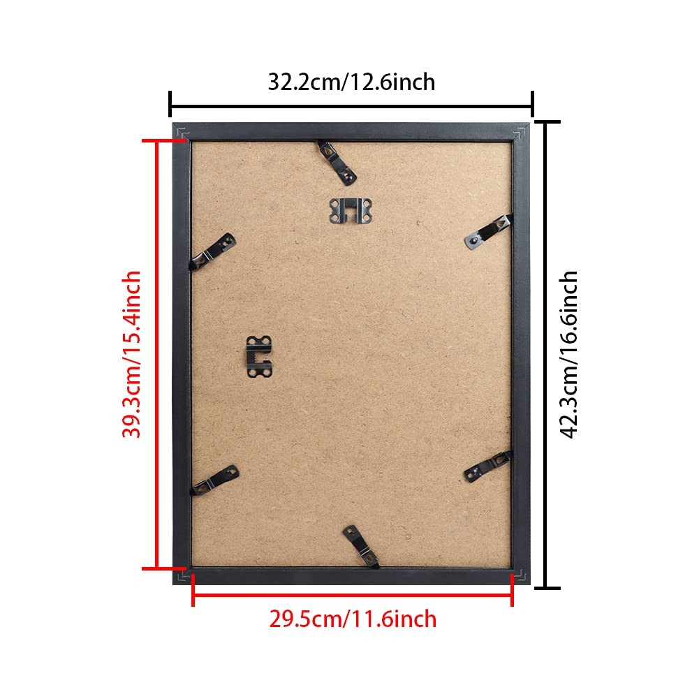 PETAFLOP 2 Pack 5×7 Picture Frames Collage 4 Openings, Photo 5×7, Black