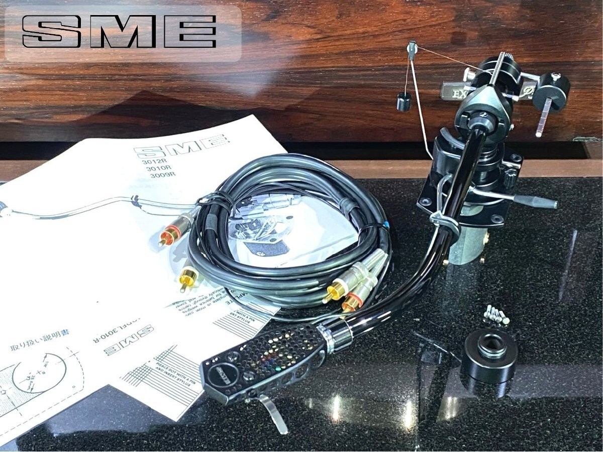 SME 3010-R Black Tonearm Rare w/ Headshell Main Weight Tested Japan GS03 2.0