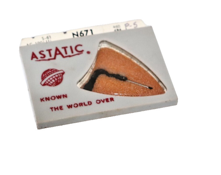 Record player cartridge stylus needle -N671 -ASTATIC (N-3T-S) for LP-78 recorder