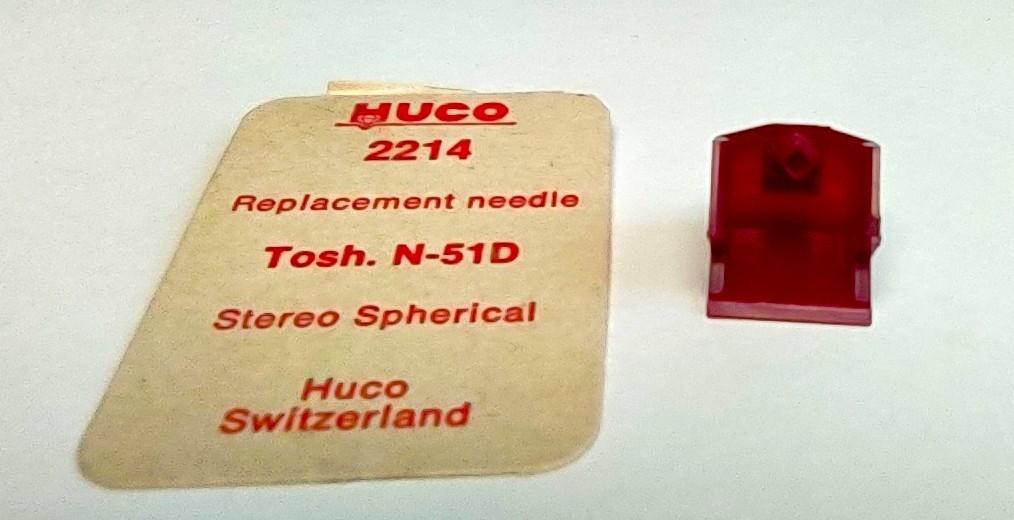 Replacement Stylus Needle for Toshiba N-51D, N 50, ST-29D, HUCO TOP QUALITY NOS
