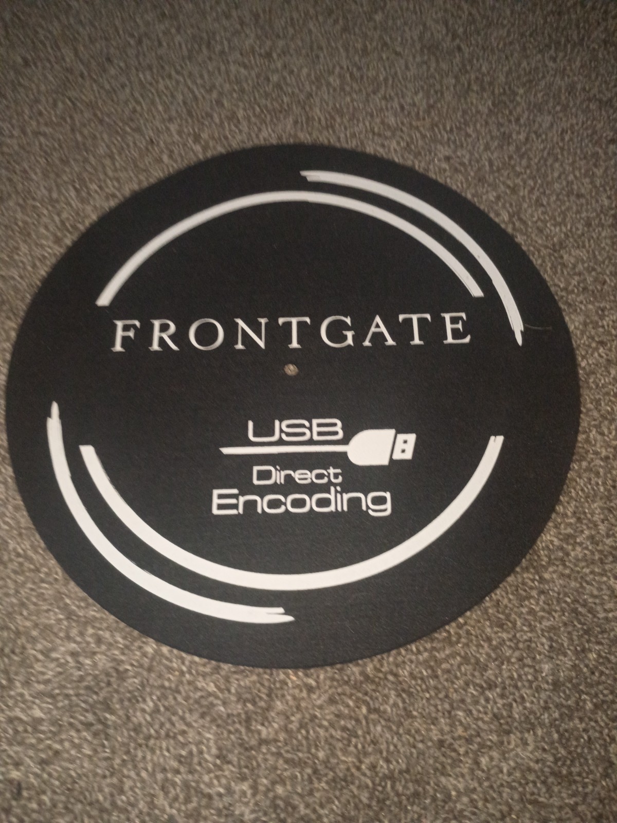 Frontgate Turntable Platter Mat Felt/ Rubber 12″