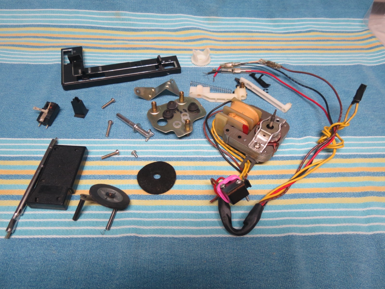 Bsr Turntable A29A Parts In good condition Motor, Knobs Front Plate Idle Wheel