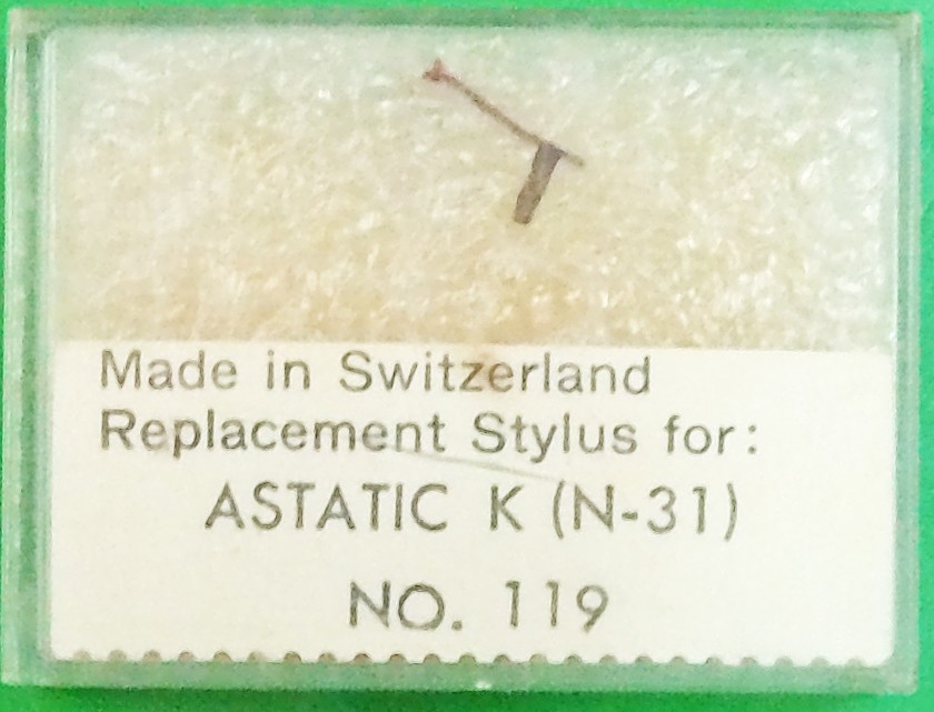 PHONOGRAPH STYLUS for ASTATIC K J K M X ASTATIC N31-1D 64 66 68 94 SERIES 154-D1