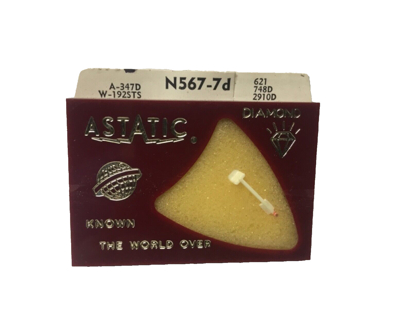 Astatic N567-7d RCA A-347D W-192STS 621 748D 2910D White Diamond Stylus needle