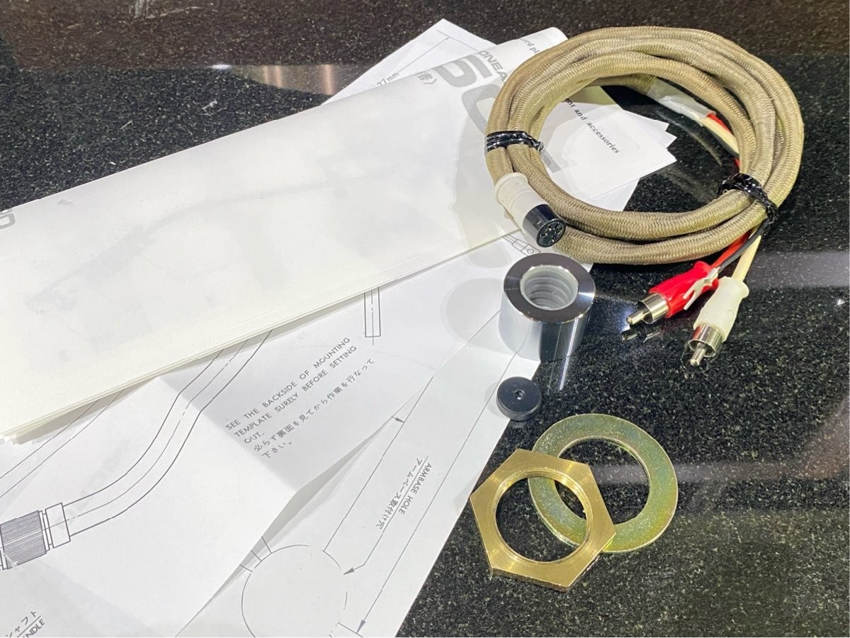 Micro MA-505 Tone Arm with Cable Lifter Oil Refilled Used Audio Part