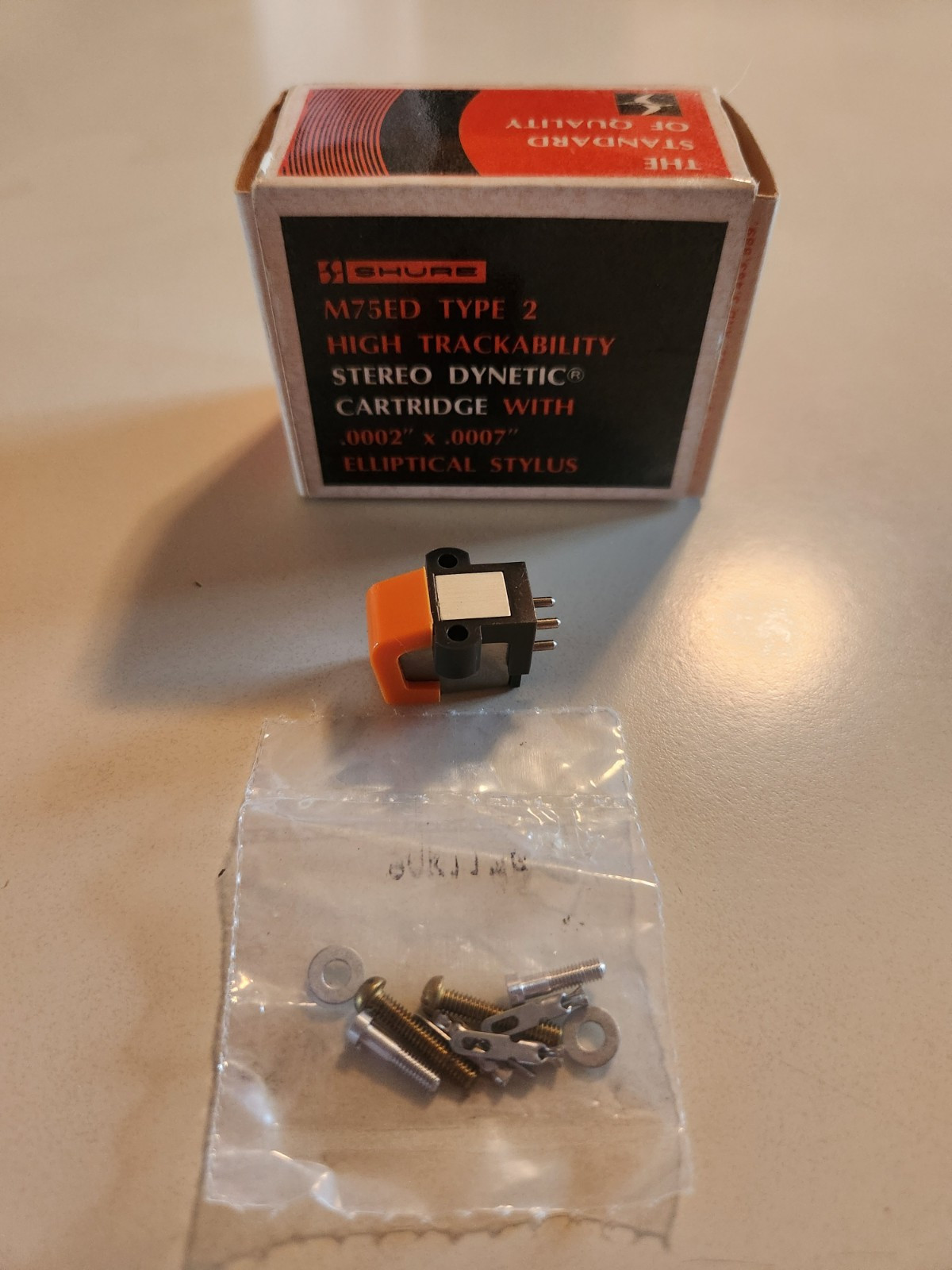 Shure M75EDType2 High Trackability Stereo Dynetic Cartridge W/Elliptica Stylus