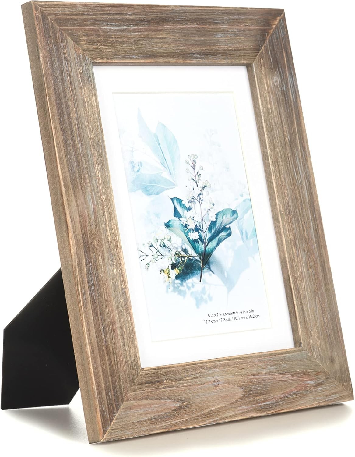 KAIWIN 100% Solid Wood Brown 5×7 Picture Frame 1 Pack – Inch- 1P,
