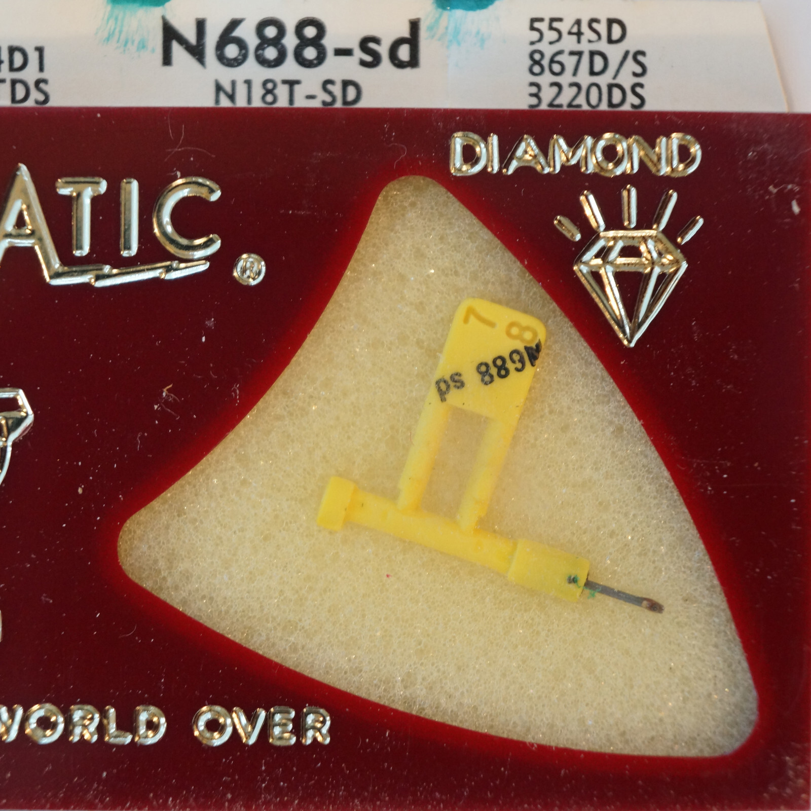 NOS Astatic Diamond Needle N688-sd for Sonotone N18T 554SD 867DS 3220DS AC-304D1