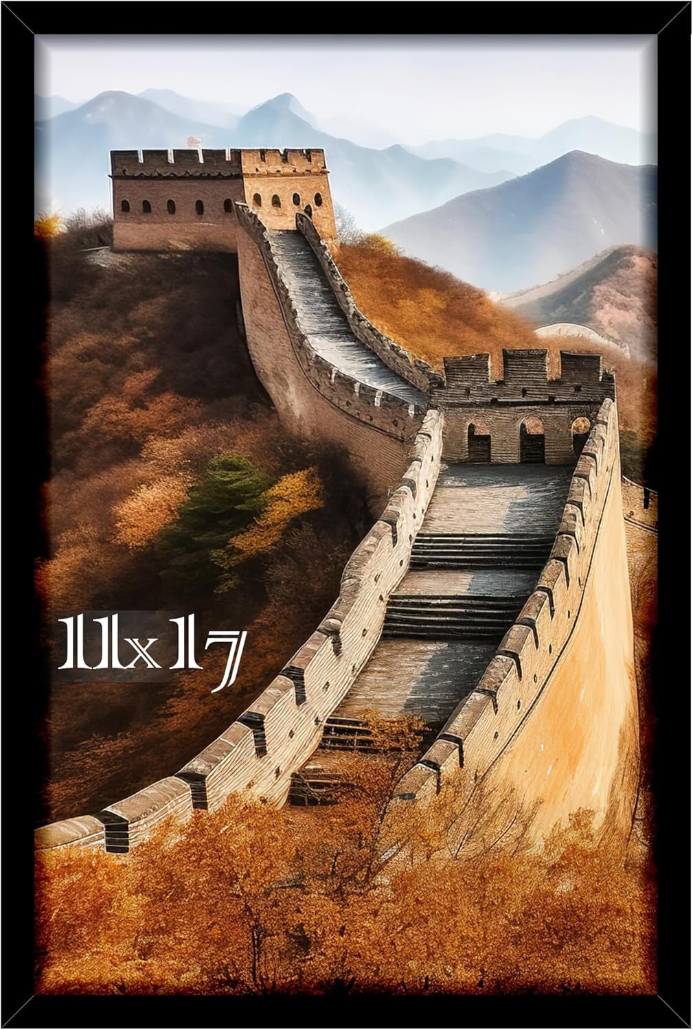 Picrit 11×17 Picture Frame, Photo Frame for Wall Mounting 11×17, Black