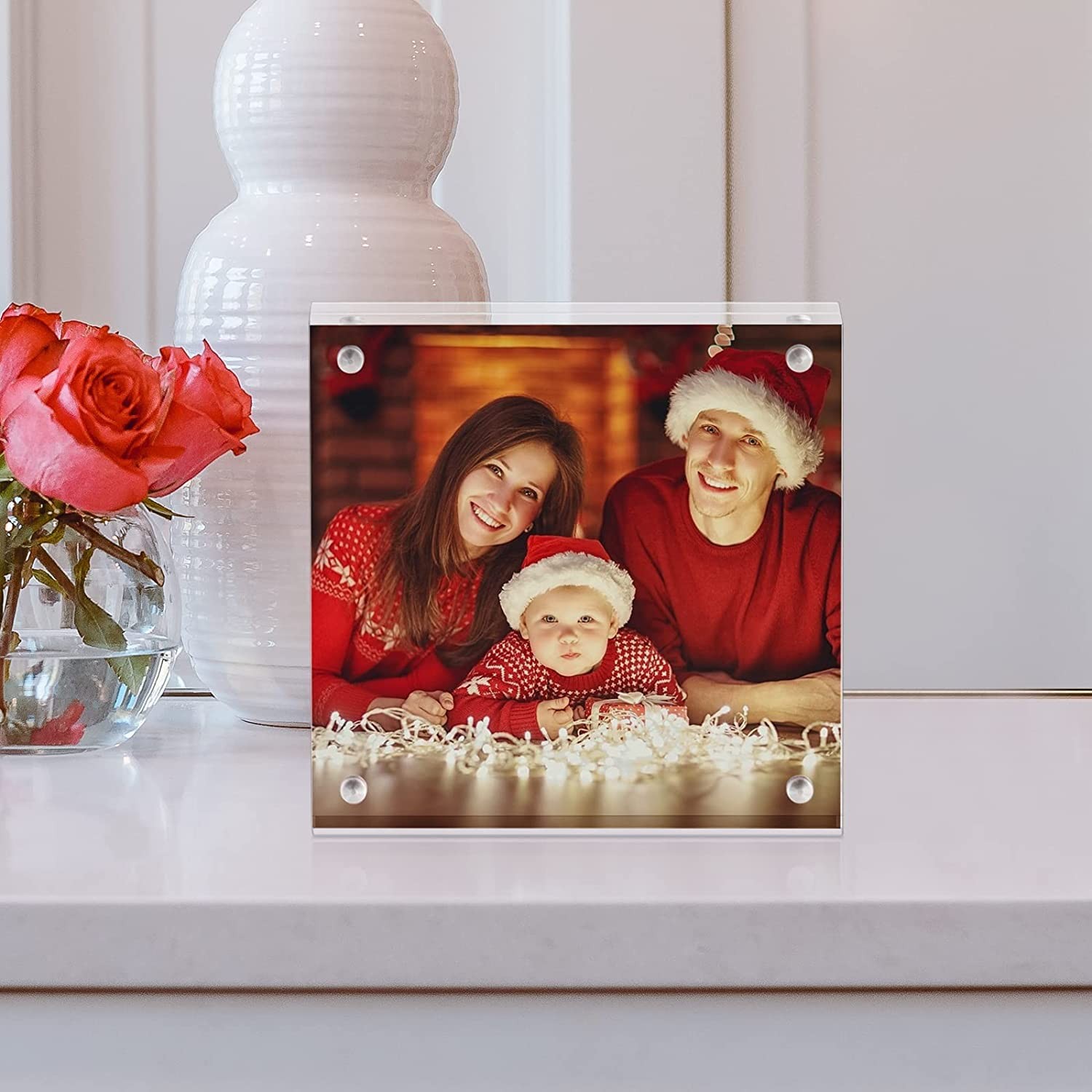 Boxalls 8×8 Acrylic Picture Frame, Clear 8 x 8 inch / 20 x 20 cm, 1 Pack