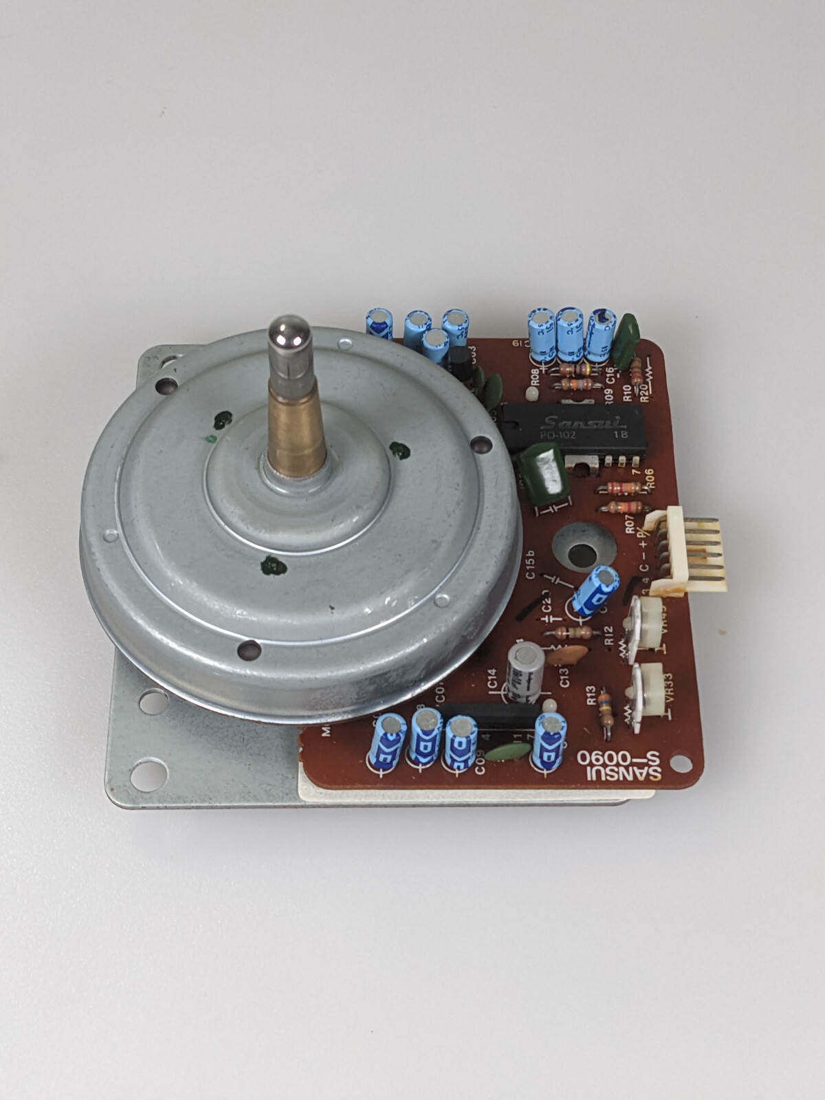 SANSUI FR-D45 TURNTABLE PARTS:POWER BOARD,KNOBS,BUTTON,MOTOR,HOUSING ETC