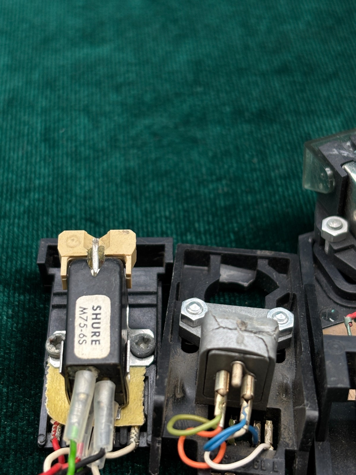 Vintage Lot 5 Turntable Phono Cartridge with Stylus Needle For Parts
