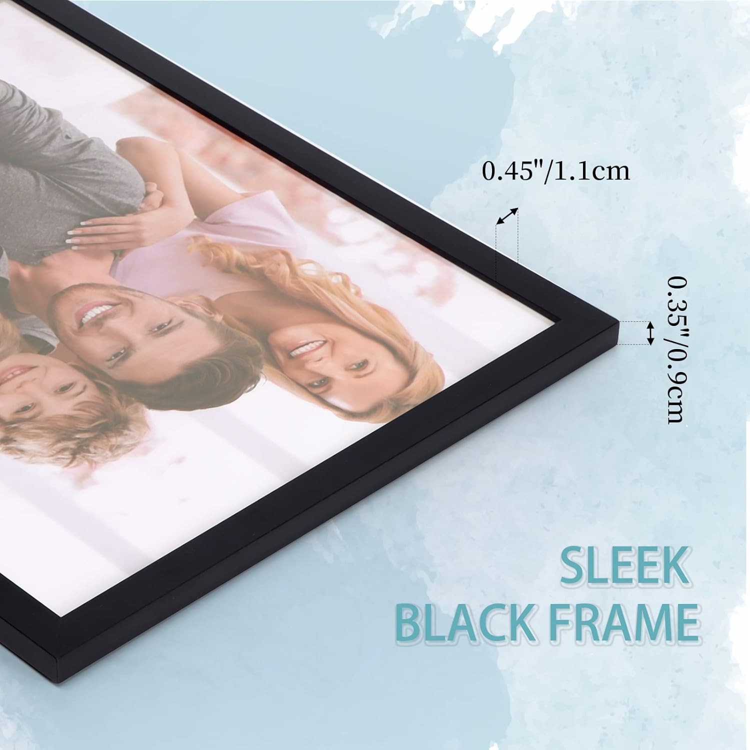 WIFTREY Black 8×10 Picture Frame Set of 18, Multi Photo Frames 8 8×10,