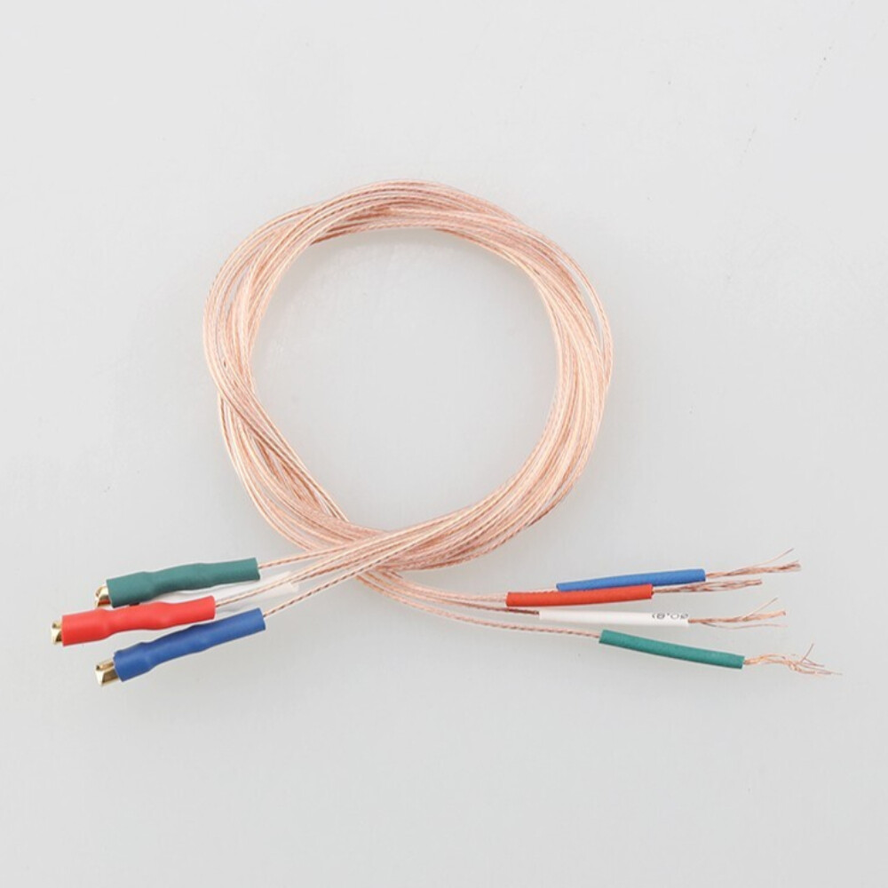 Tonearm Wire Set 30AWG 5N Perfect Crystal PCOCC Copper 1.2 Terminal 40cm/15.75in