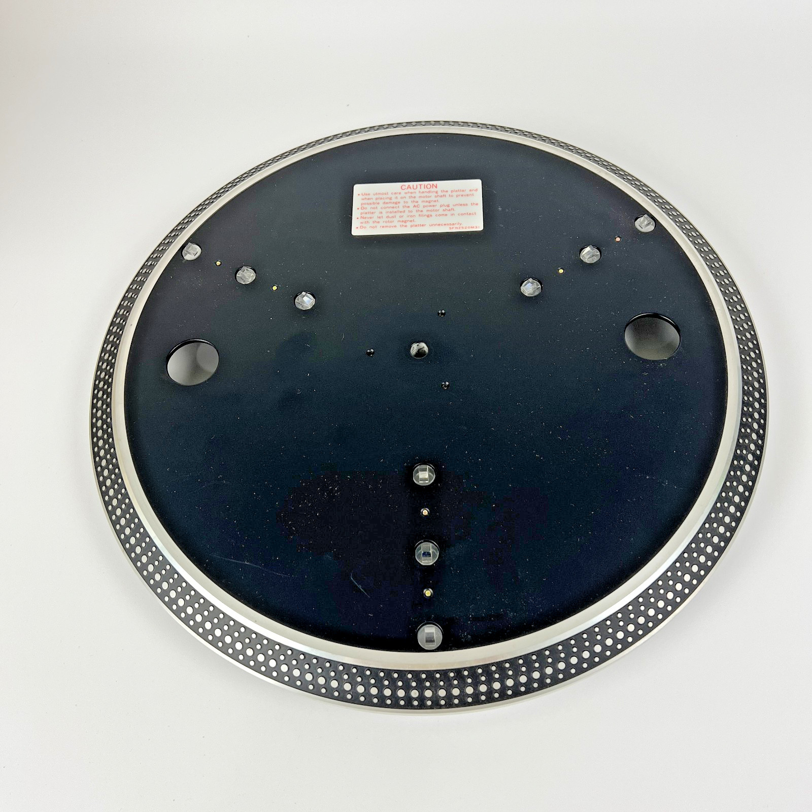 Technics SL-1600 MK2 Turntable OEM Slotted Platter Assembly With Prisms