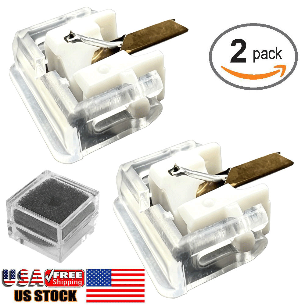 2pcs SHURE MODEL M 44-7, N 44-7, IMPROVED REPLACEMENT STYLUS WITH GUARD 4759-D7#