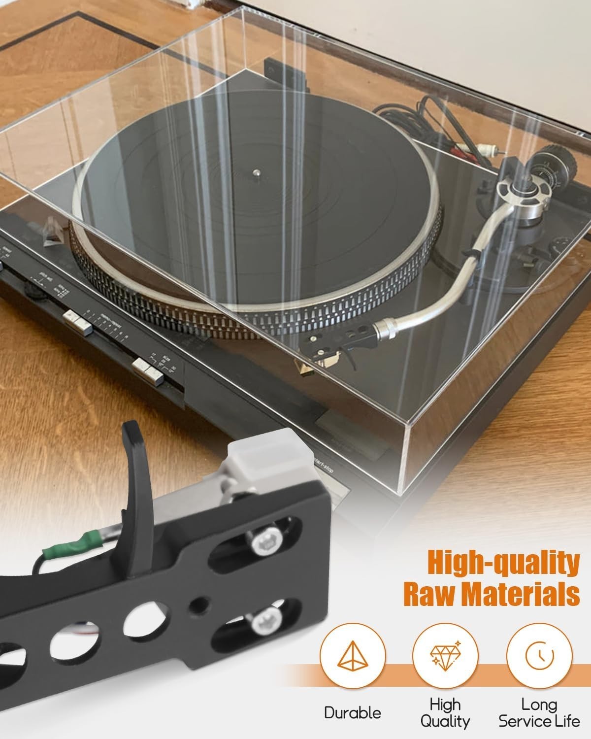 High-Quality Black Headshell for Technics SL D1 D2 D5