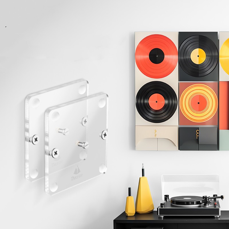 Acrylic Clear Vinyl Record CD Display Case Dust Protective Cover Collection EK