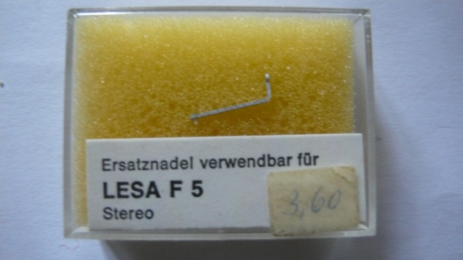 Original Needle, Pfeifer Sapphire LESA F 5 Stereo