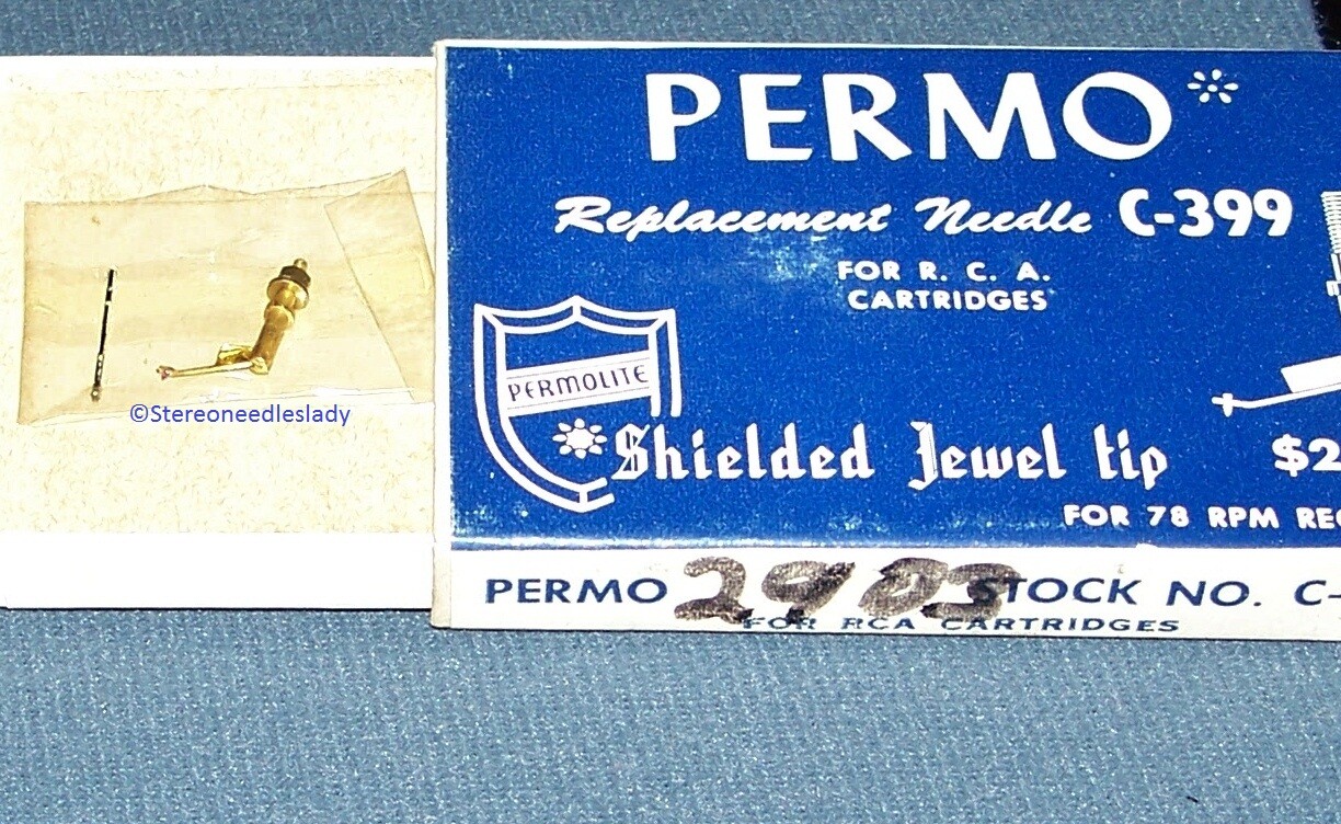 C-399 for 641-S3 RECORD PLAYER NEEDLE STYLUS for RCA 75497 RCA 75475 78 RPM