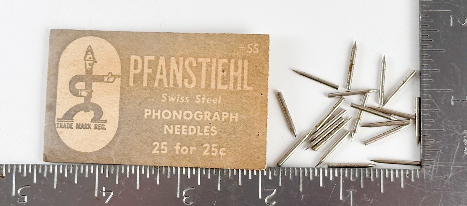 Pfanstiehl Chemical Co Swiss Steel #SS Phonograph Needles In Packaging *read*