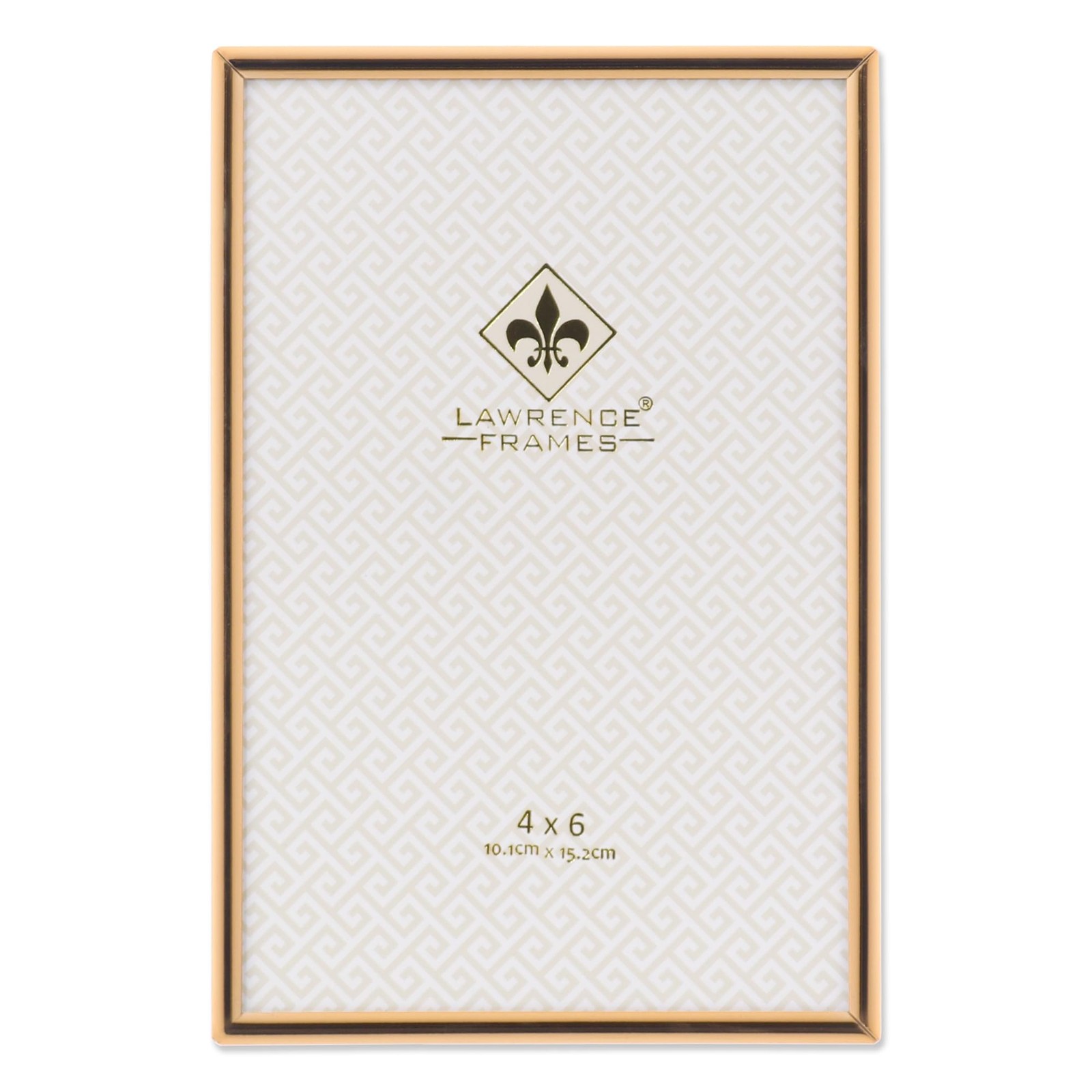 Lawrence Frames 670046 4×6 Simply Gold Metal Picture Frame 4×6,