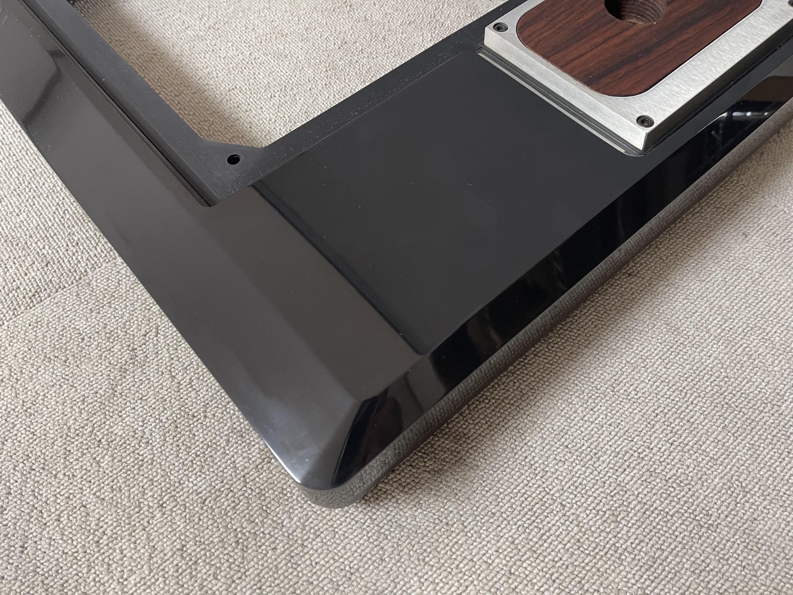 Technics SH-10B3 Turntable Base Obsidian Cabinet for SP-10 w/ Dust Cover Manual