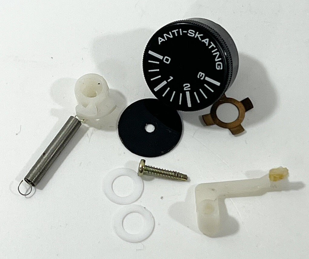 REALISTIC LAB-395 TURNTABLE ANTI-SKATING Knob & Complete Assembly *PARTS OEM