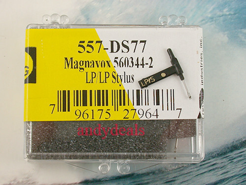 STYLUS NEEDLE for MAGNAVOX 560337 560344-2 560345, 560347 557-DS77 EVG 2644DS